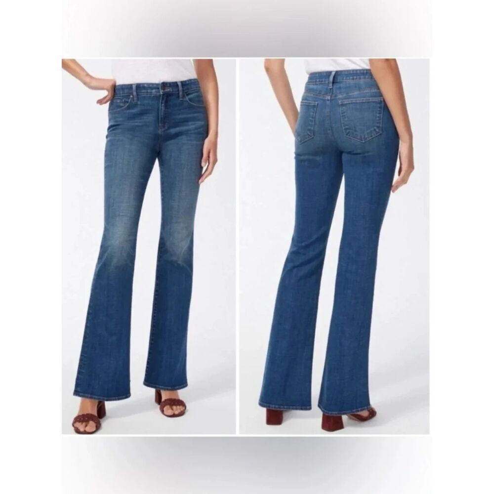 Chicos So Slimming Girlfriend Flare High Rise Jeans  Size US 10R (1.5) x 31L